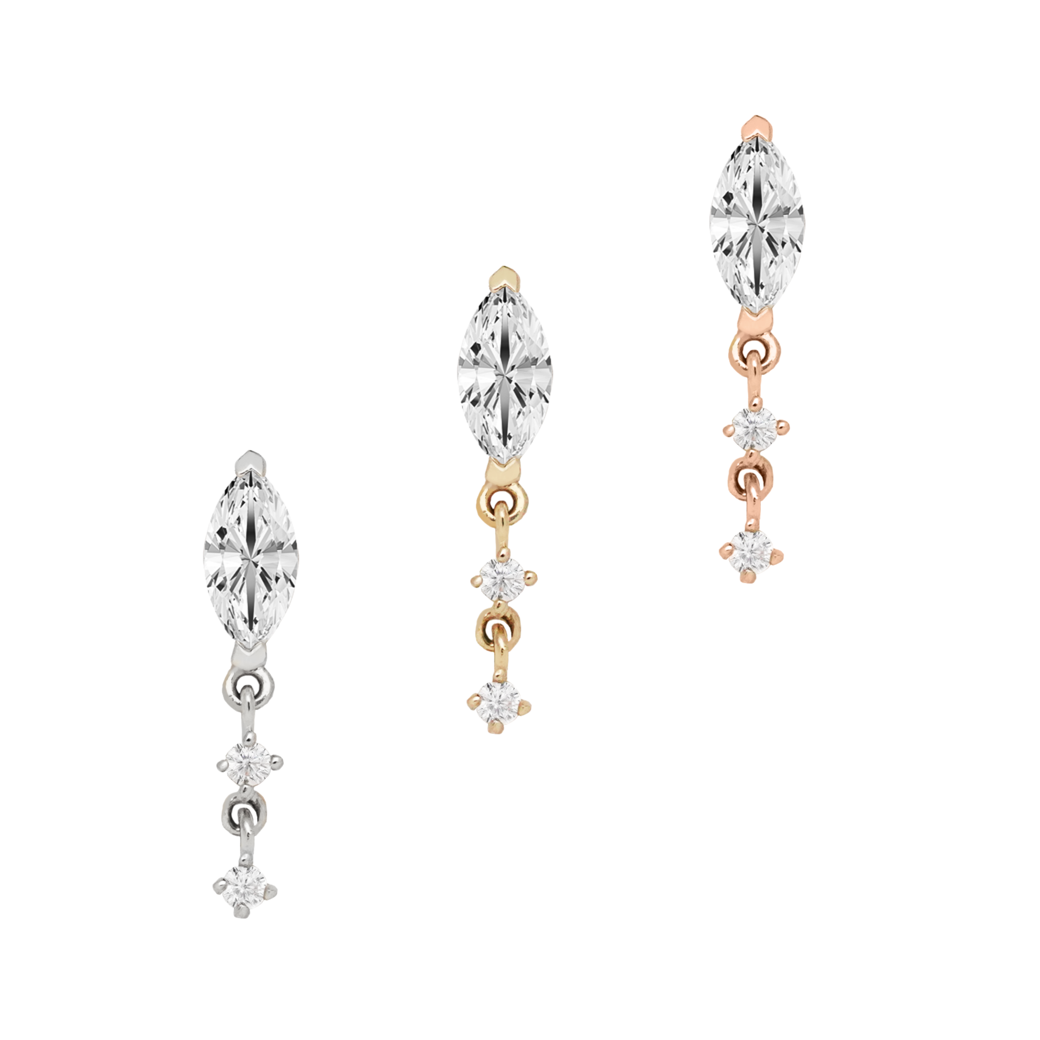 Lilt - Moissanite - Threadless End